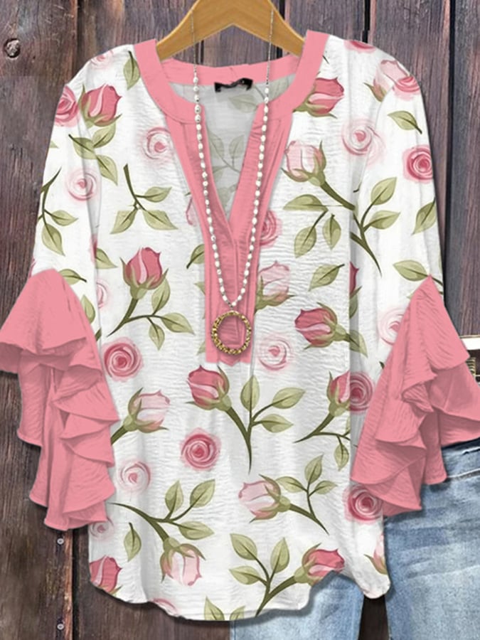 Rosleigh™ | Soft Rose Petal Blouse