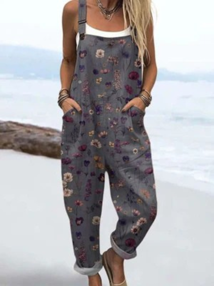 Kelly | Midnight Bloom Overalls