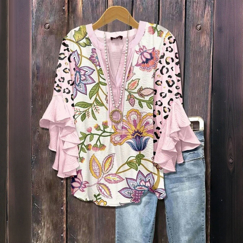 Wild petal™ | playful floral blouse