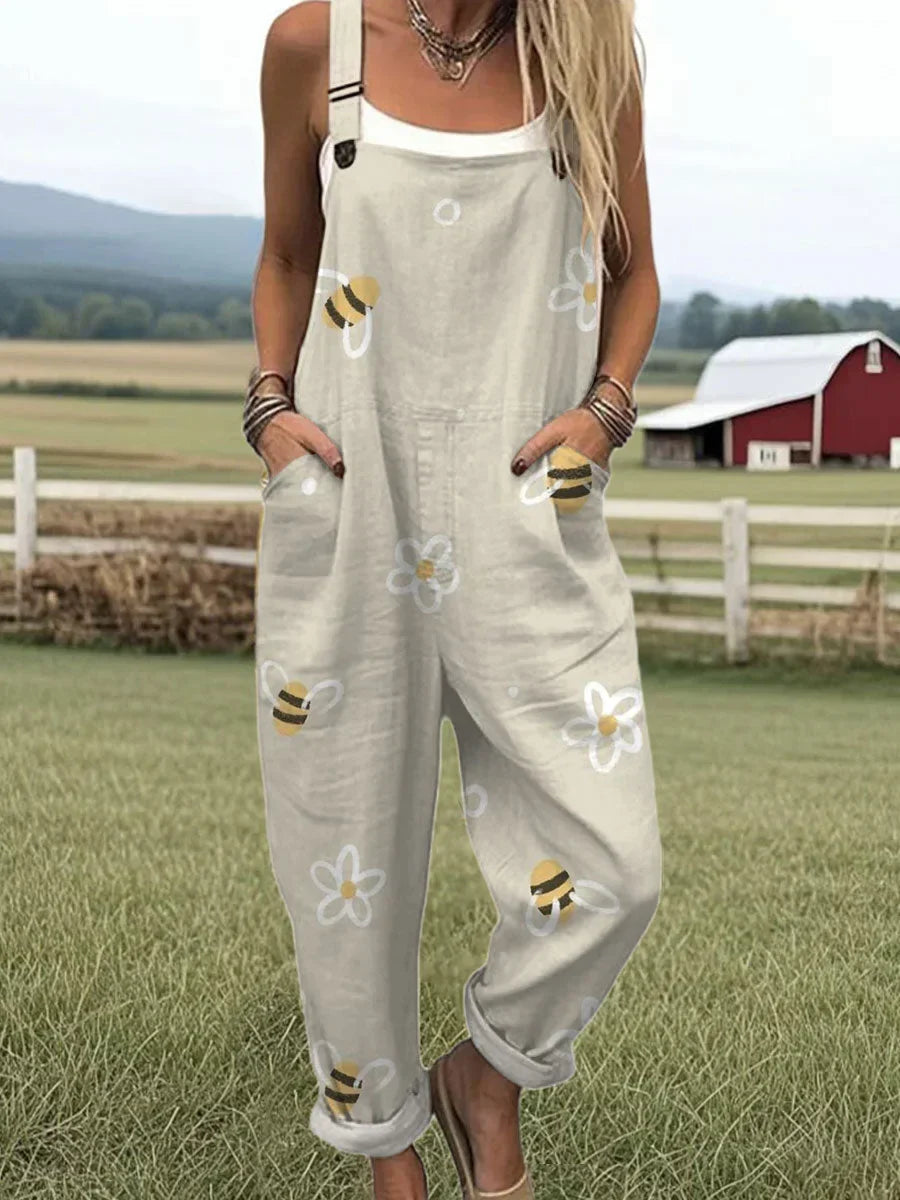 Bea | Bees Floral Overall
