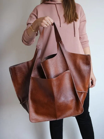 Scarlett™ Luxe Grandeur | Soft shoulder Leather bag