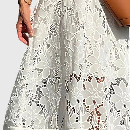 DAWN™ | EMBROIDERED MIDI DRESS
