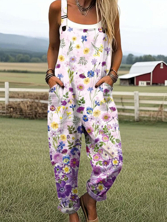 Flossie | Floral Art Jumpsuit