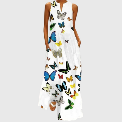 Aurelia™ - Butterfly Bloom A-Line Dress