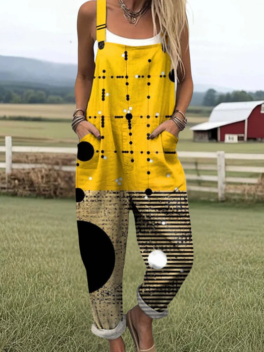 Janie | Abstract Art Jumpsuit