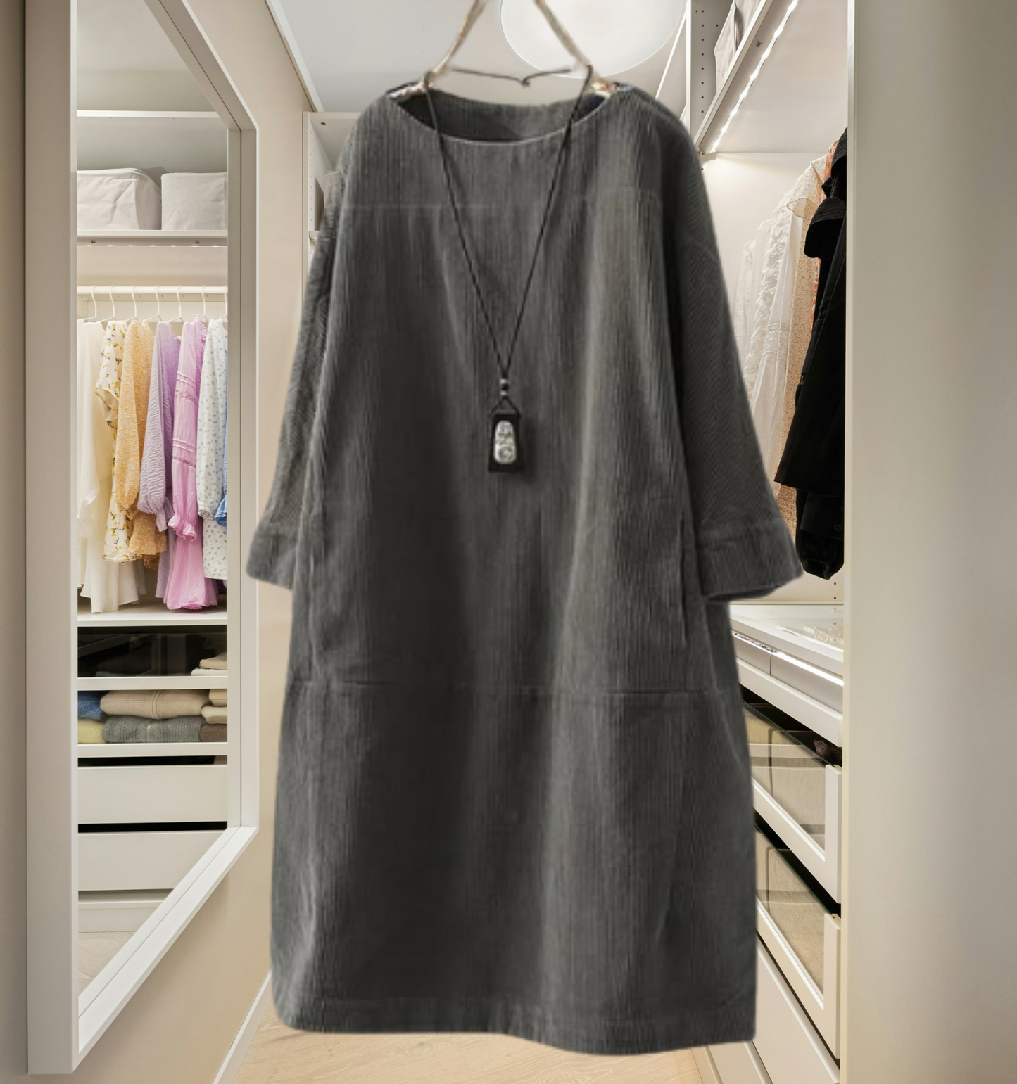 Lyla™ | Corduroy Tunic Dress