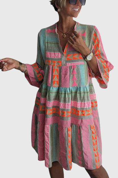 Juliane™ | Boho Tiered Midi Dress