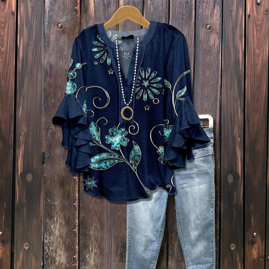 Starbloom™ | celestial navy blouse