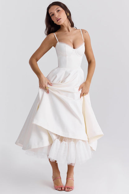 SANDRA™ | ELEGANT TULLE MIDI DRESS