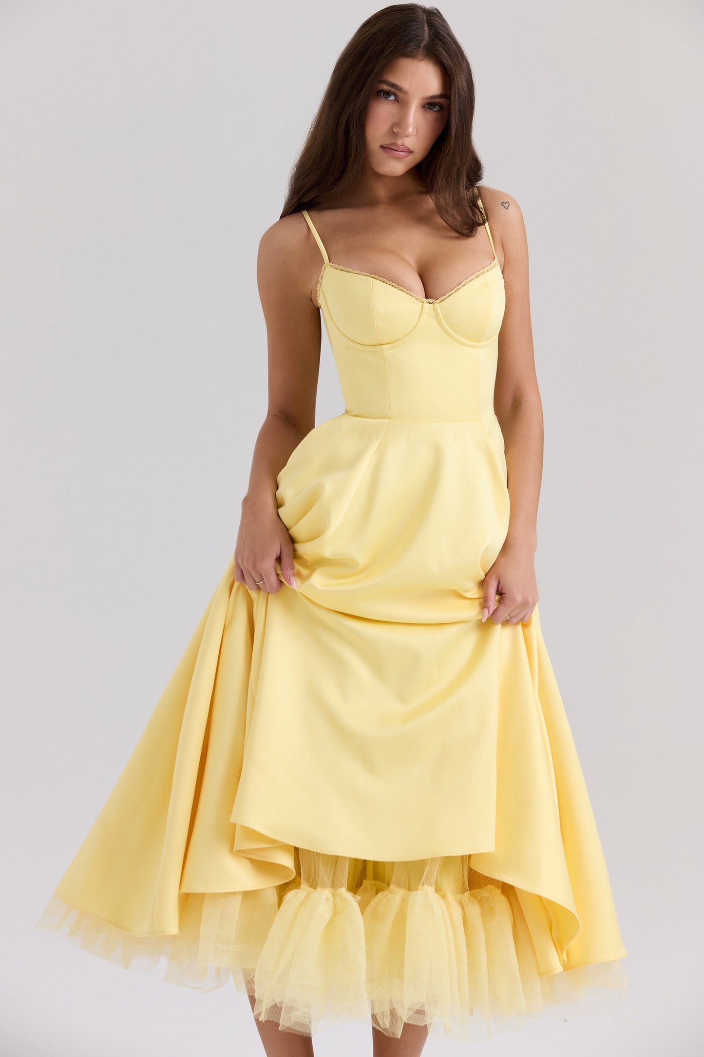 SANDRA™ | ELEGANT TULLE MIDI DRESS